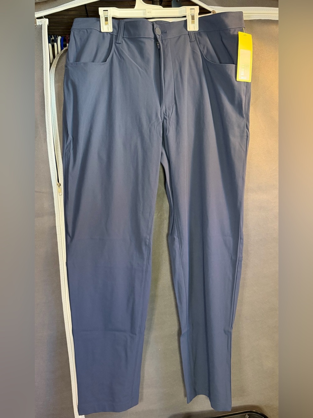 all in motion Navy Relaxed Fit 5 Pocket Moisture Wicking Pants 36X32